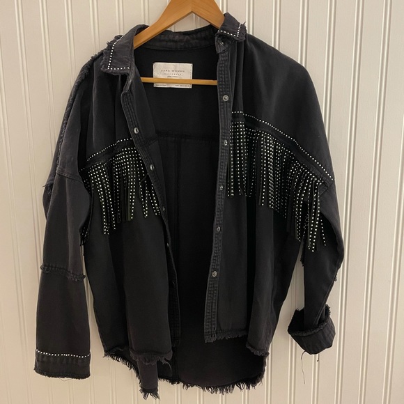 Zara Oversized Fringe Jacket - Picture 5 of 6